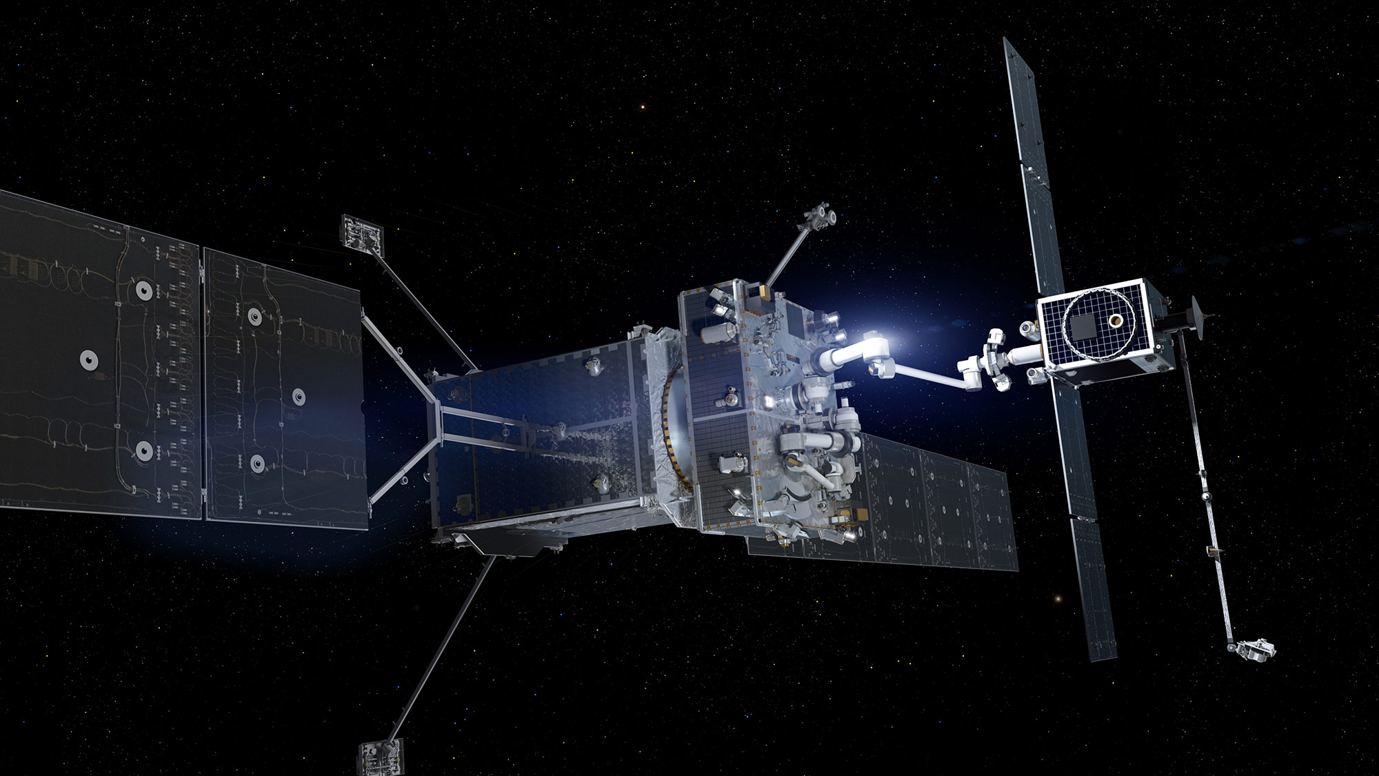 MRV-MEP-4K3 an image of a satellite in space
