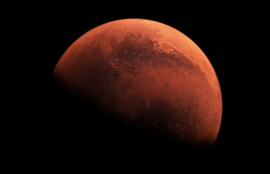 View of Mars from space