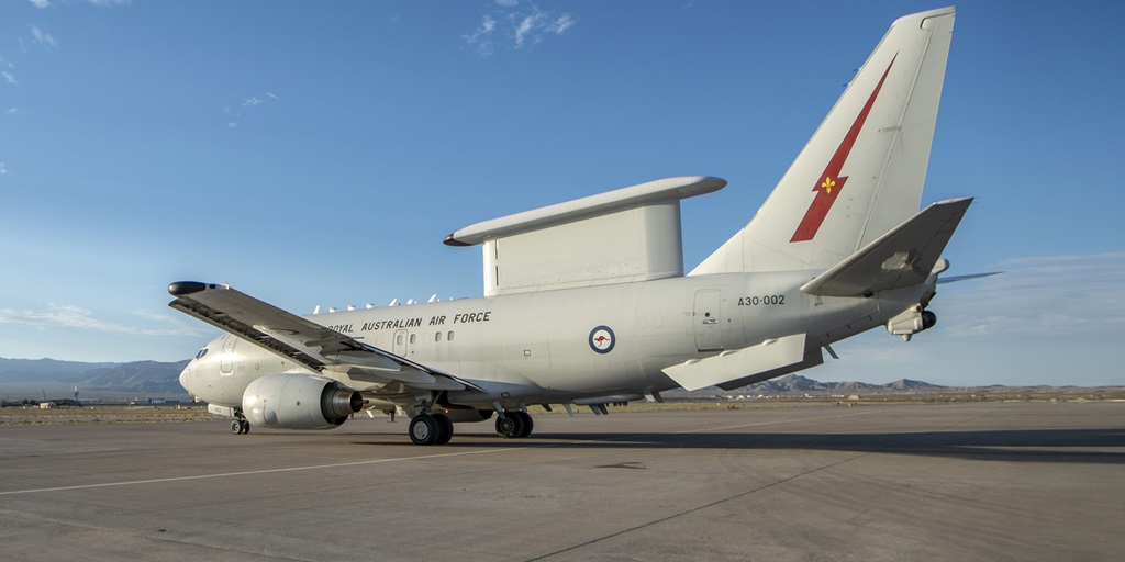 plane with radar installed on top