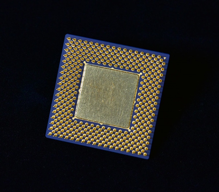 Closeup of the back of a neuromorphic camera