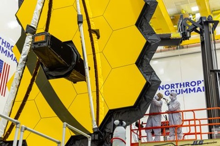 James Webb Space Telescope in large building