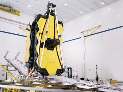 James Webb Space Telescope in large building