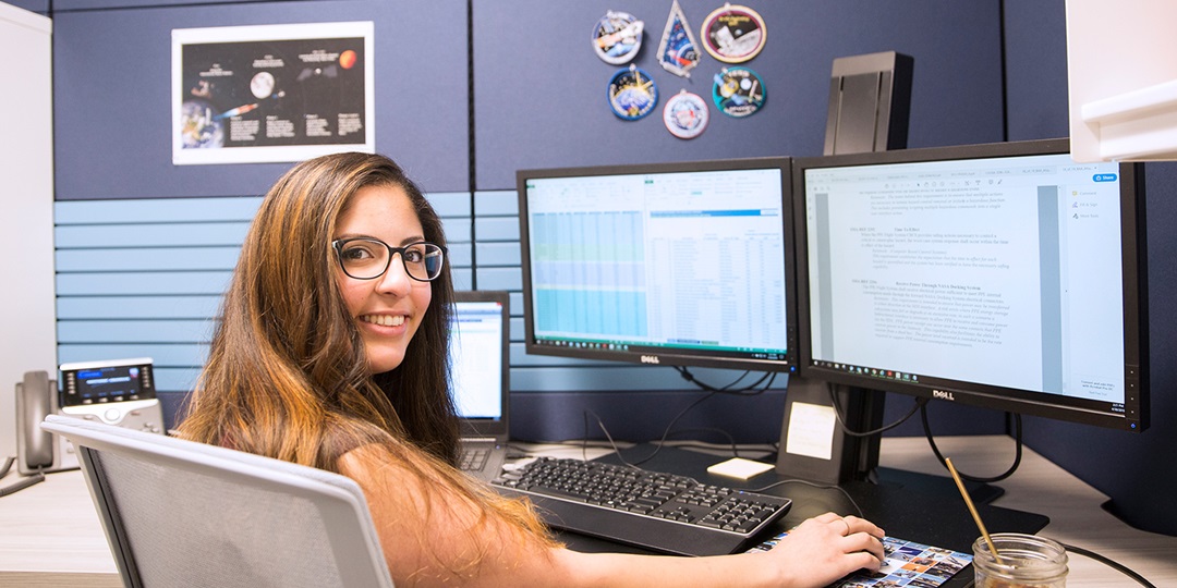 woman at computer