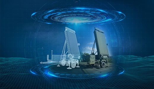 digital illustration of ground radar