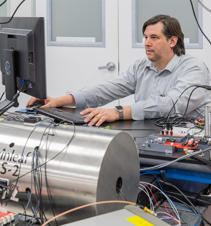 man working on computer