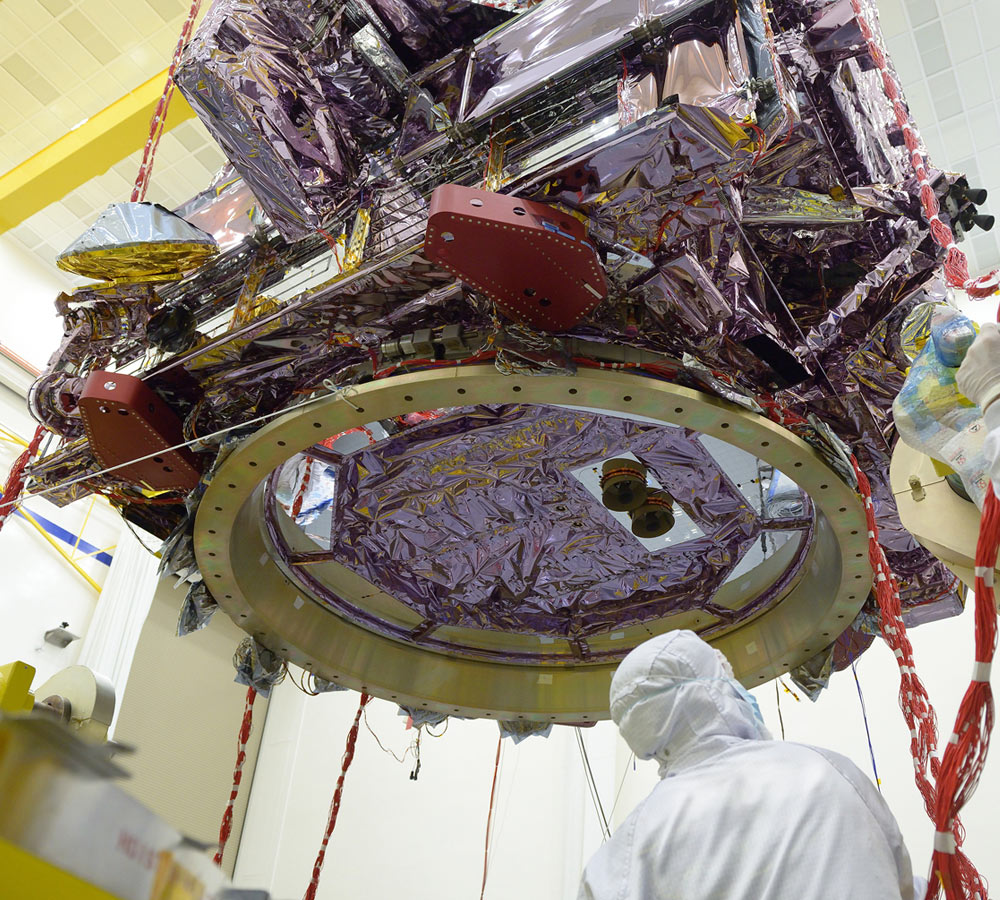 engineers working on space craft