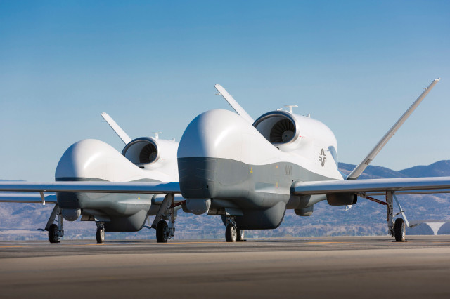 MQ-4C Triton on the runway