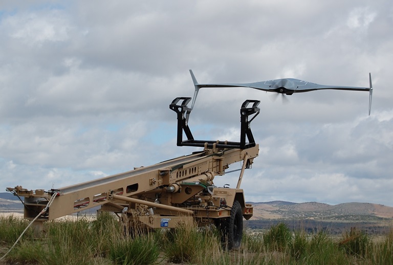 BAT UAS small unmanned aircraft in the air