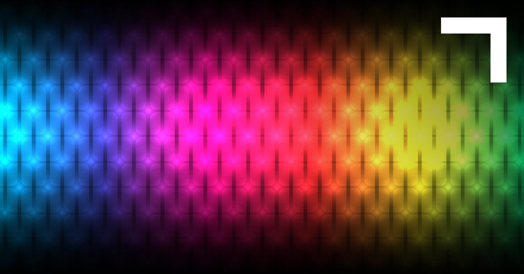 a color gradiant representing the electromagnetic spectrum