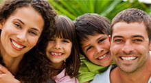 Family smiling