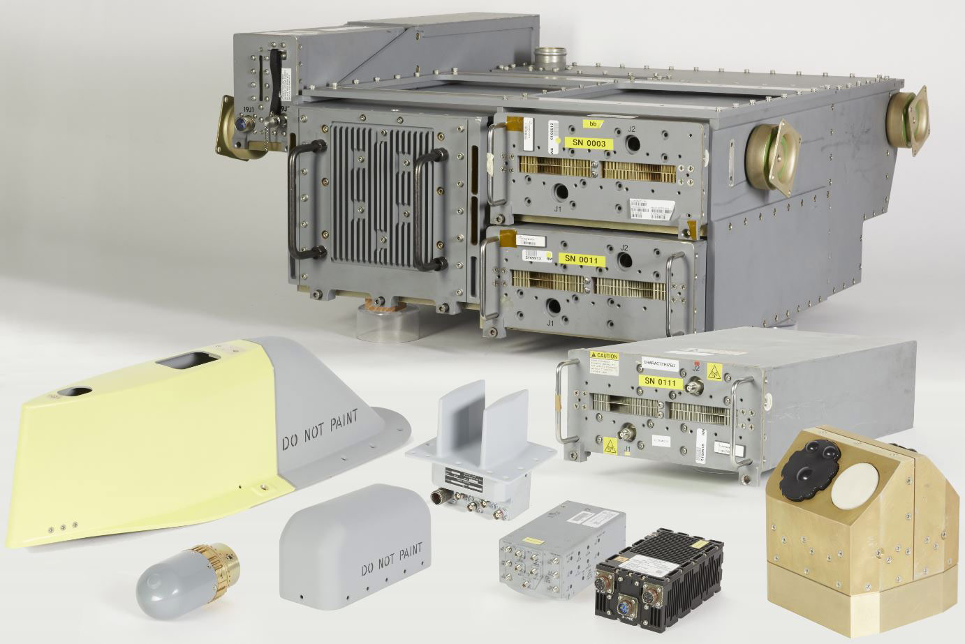 Busting Myths about Military Technology and the Electromagnetic Spectrum a collection of machine parts that make up an electronic warfare system