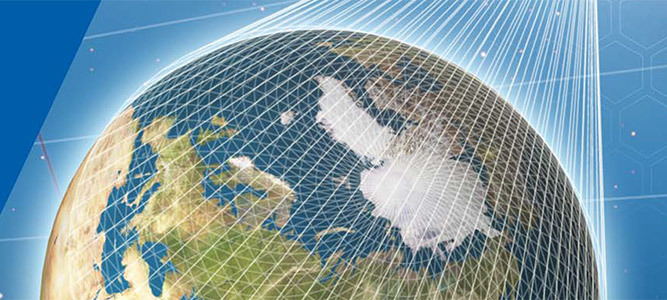 ENHANCED POLAR SYSTEM (EPS) earth covered by a net
