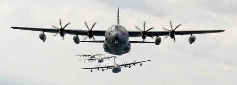 MC-130J aircraft in flight