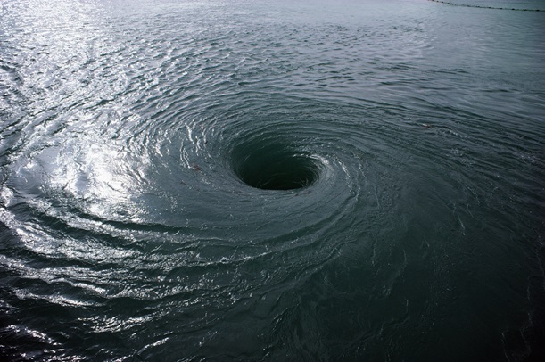 Fluid Dynamics, Rotation and Surviving Dangerous Whirlpools