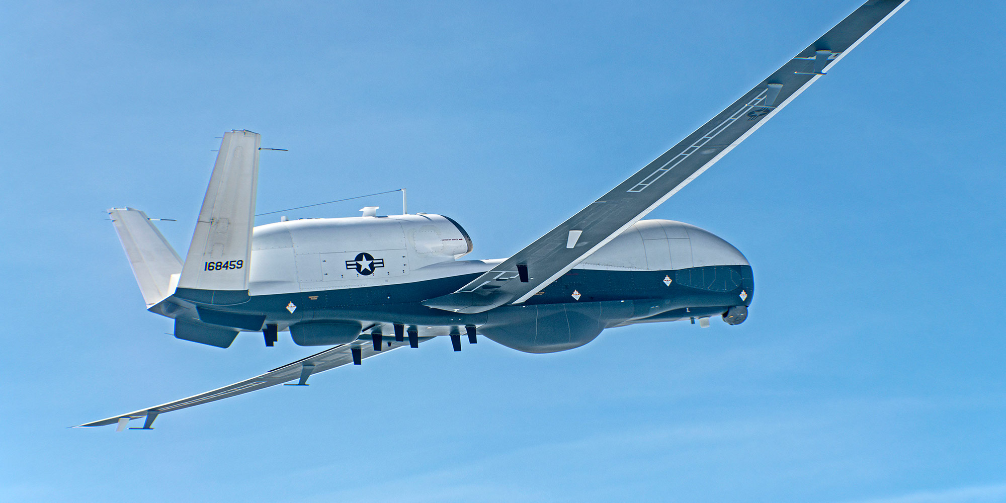 MQ-4C Triton Takes Flight with Multi-Intelligence Upgrade A Triton aircraft in flight