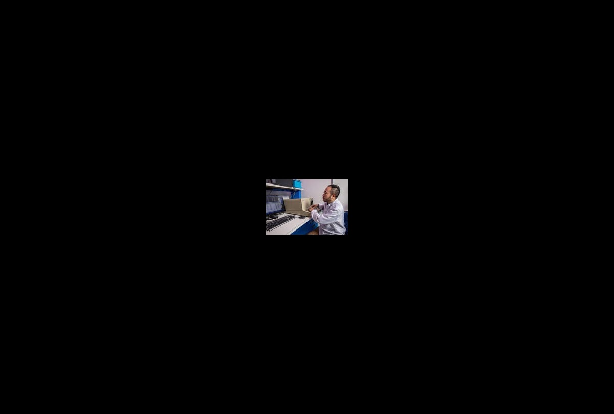 man in lab coat
