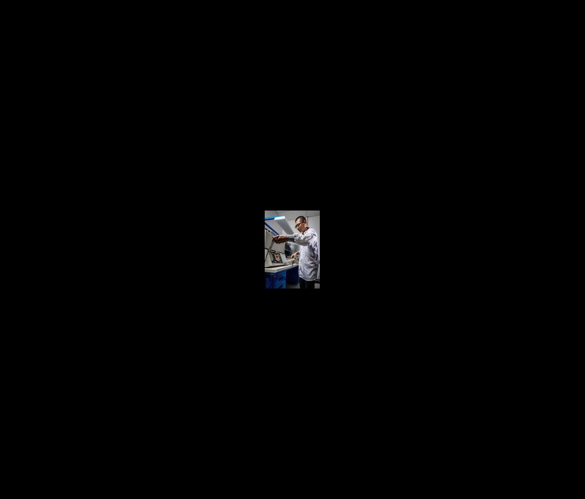 man in lab coat