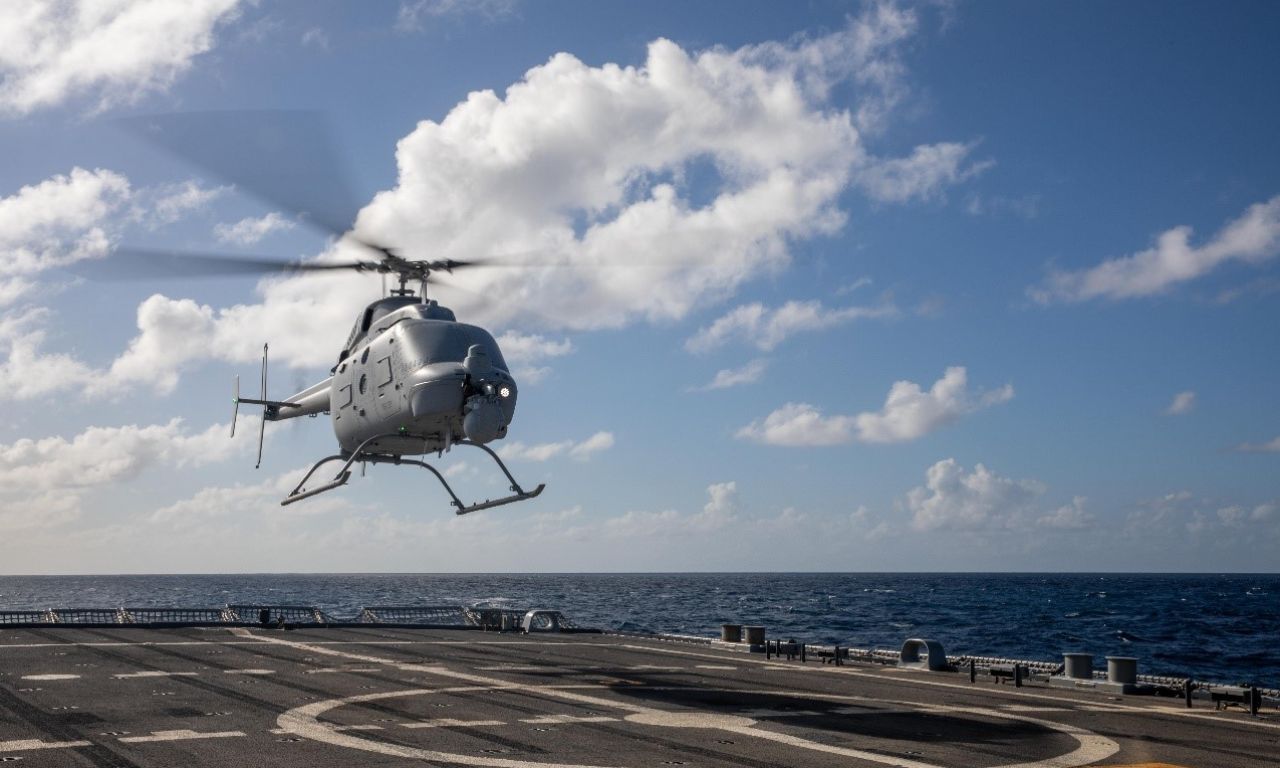 ノースロップ・グラマンのMQ-8Cファイアスカウト 、米海軍艦艇で