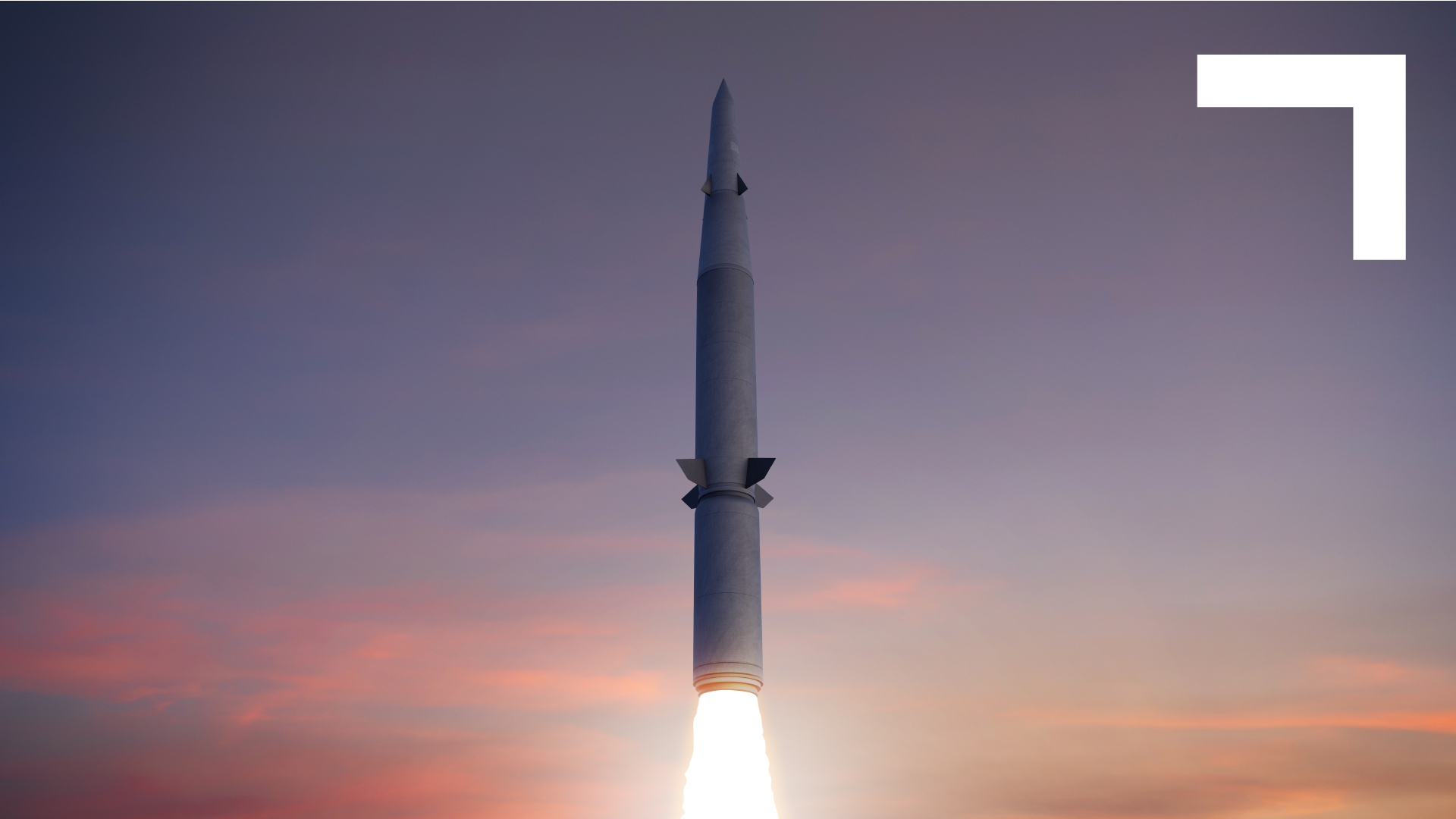 rocket in the air