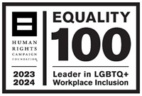 Equality 100 Leader in LGBTQ Workplace Inclusion