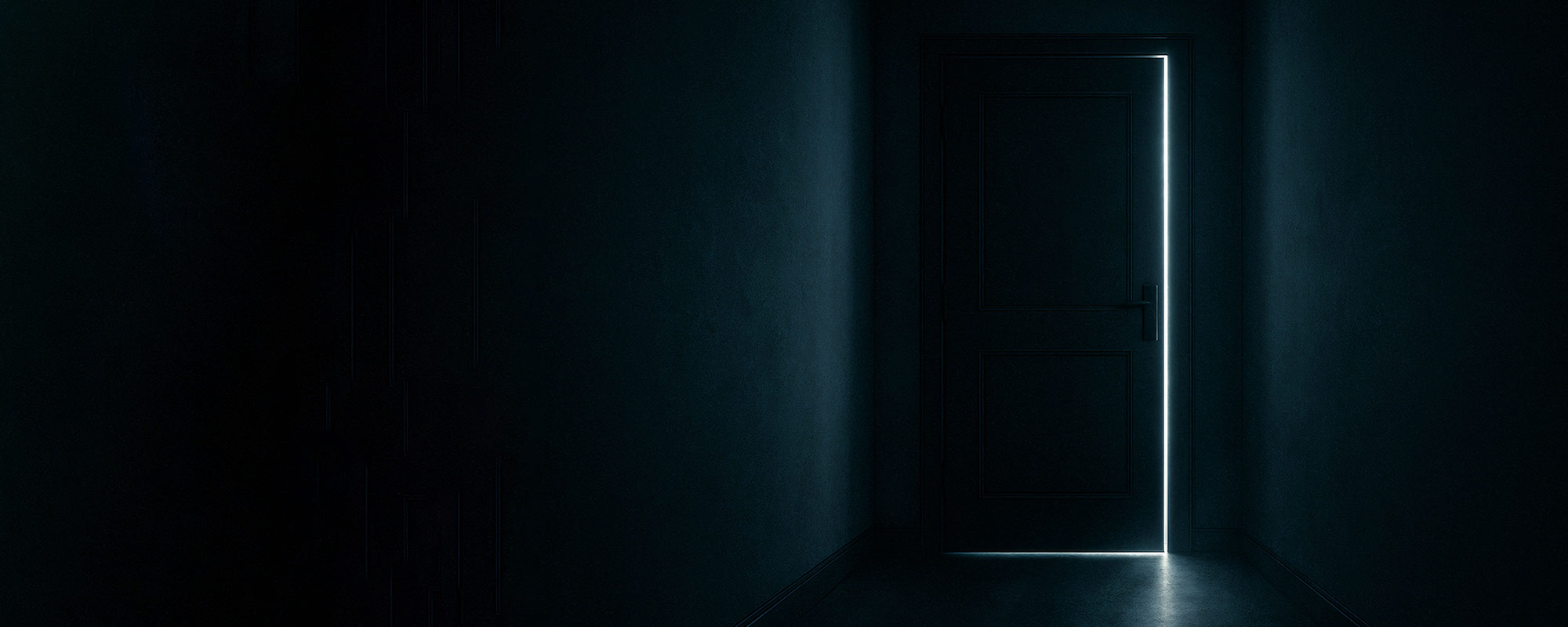 a door very sightly opened