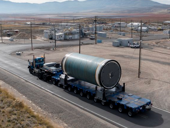 First-BOLE-Solid-Rocket-Motor-Segment-for-NASAs-Space-Launch-System Northrop Grumman Completes First BOLE Solid Rocket Motor Segment for NASA’s Space Launch System