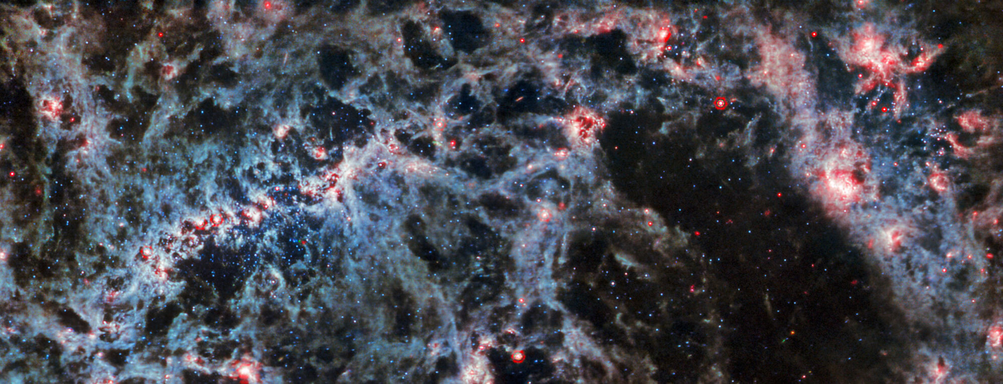 stars, gas and space dust