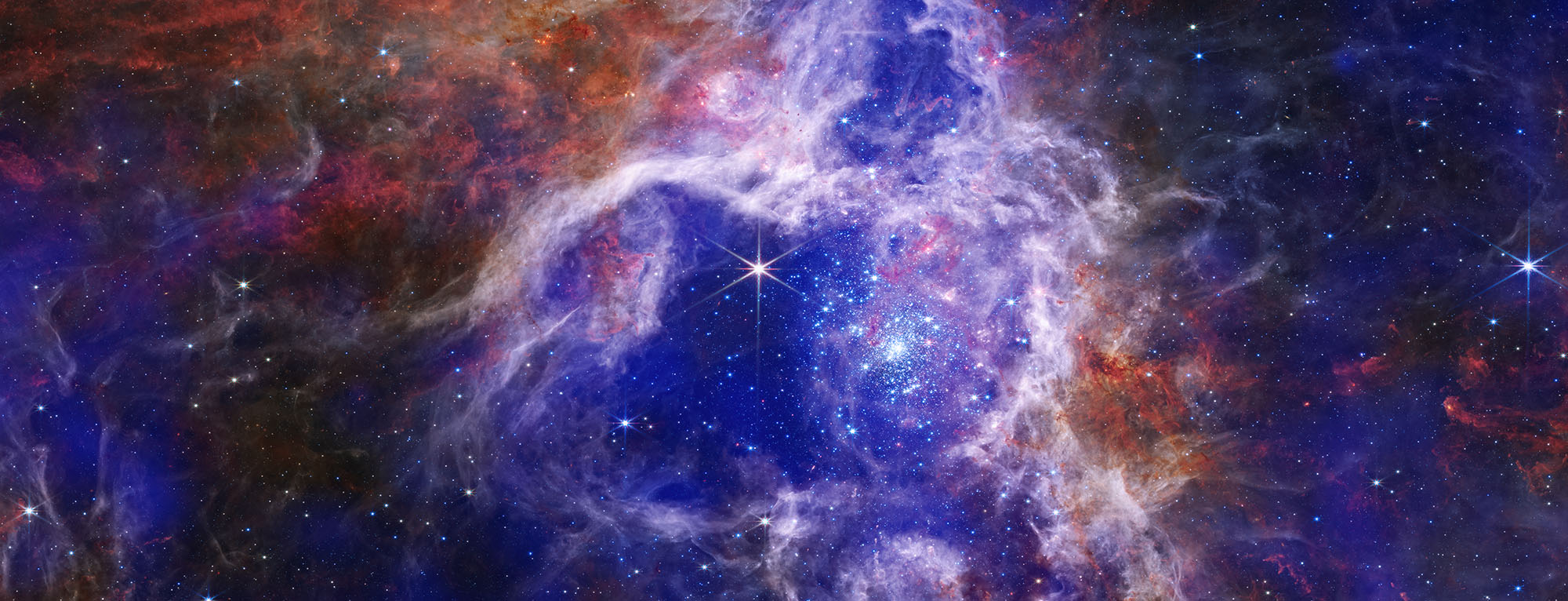 stars and galaxies in space