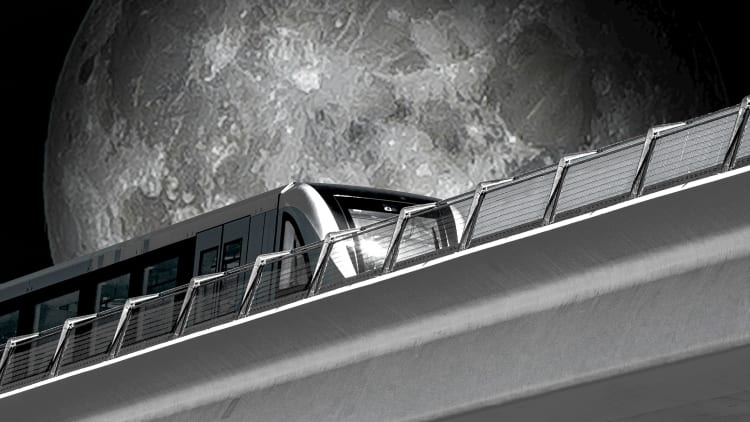 The government is funding a project to put a train on the moon