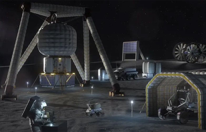 Northrop Grumman studies how to build a railroad on the moon