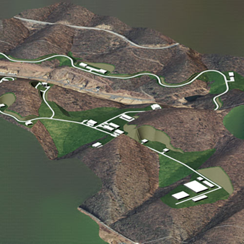 aerial view of buildings