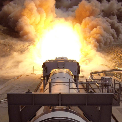 rocket motor test