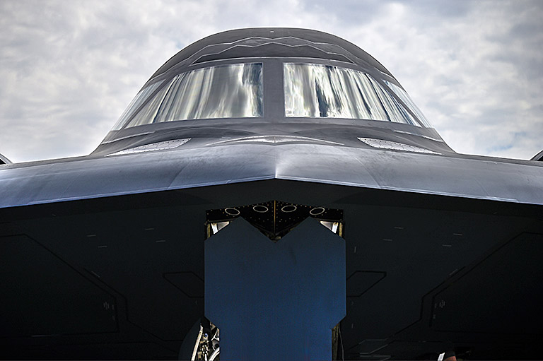USAF B-2 Bomber delivers precision strikes anywhere, anytime. B-2 Stealth Bomber
