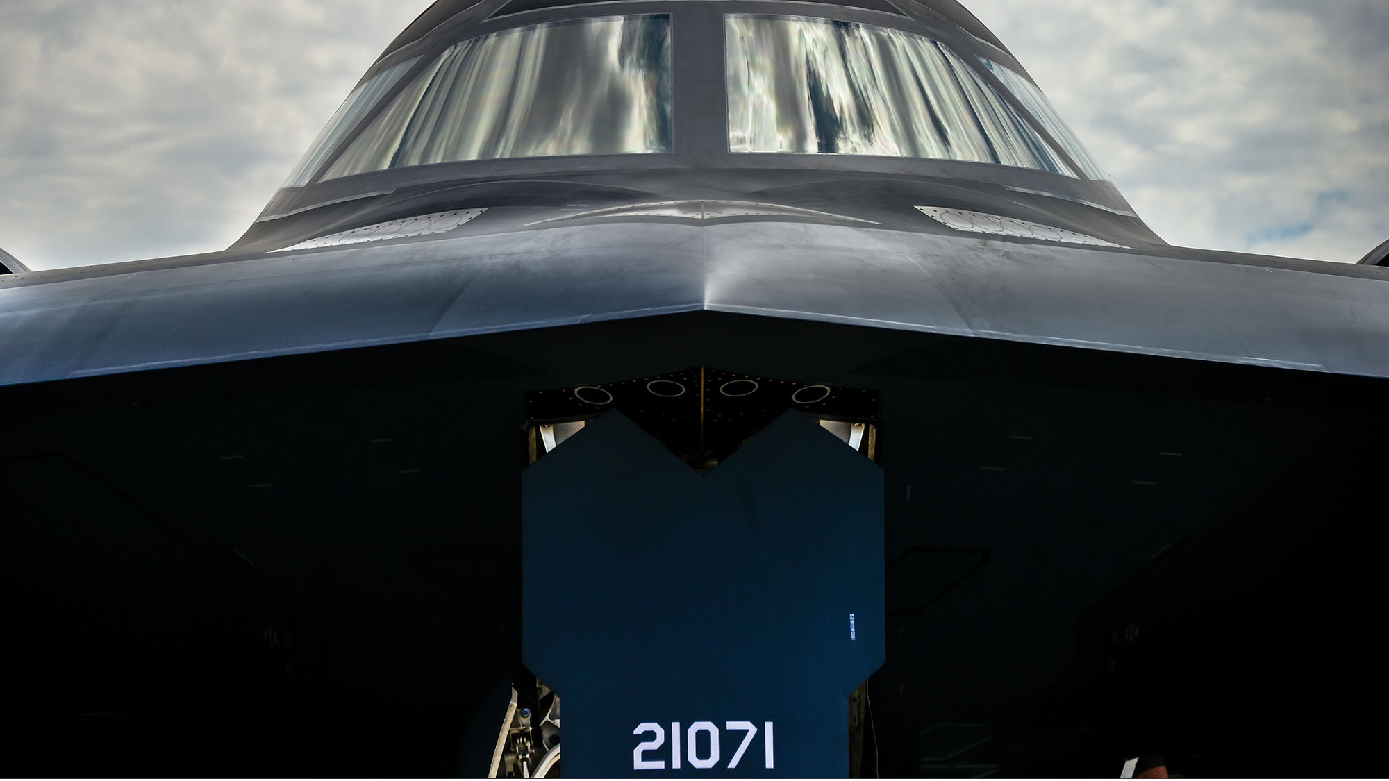 B-2 Spirit Stealth Bomber 170804pmar547009 Close up of B-2 Spirit Stealth Bomber