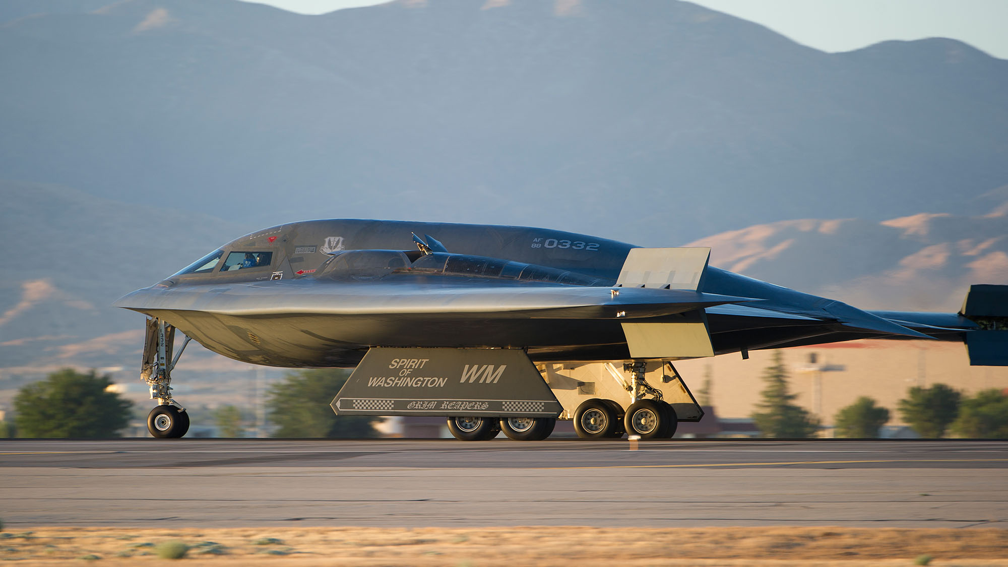 B-2 Spirit Stealth Bomber on tarmac