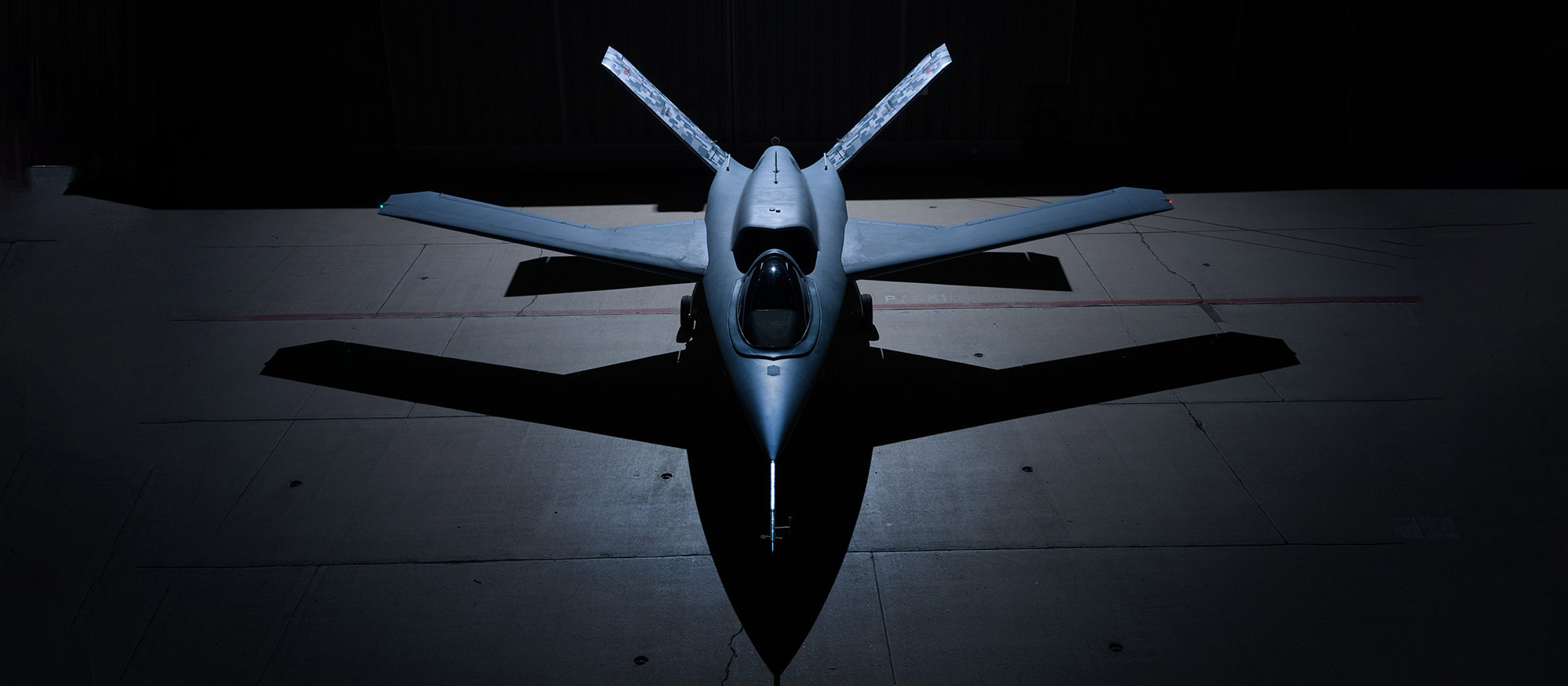 aircraft in hangar