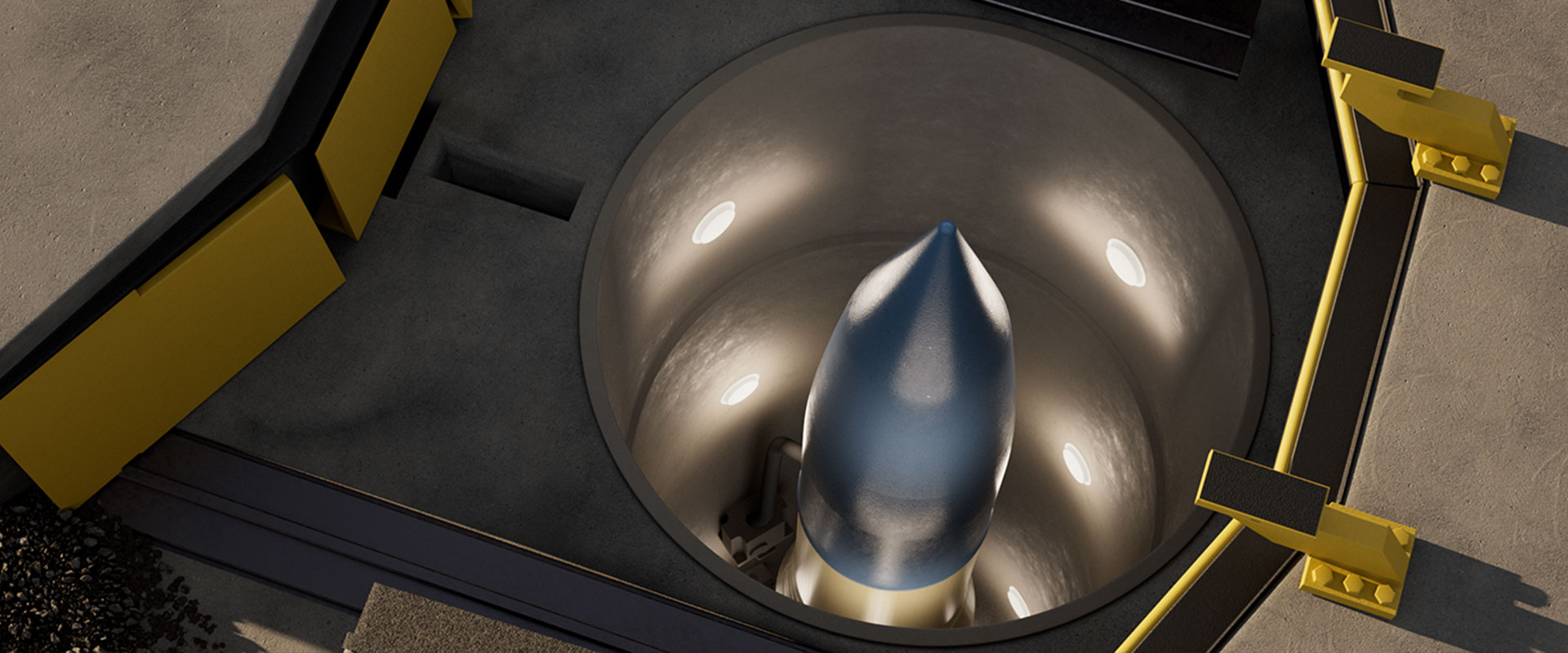 Concept of Sentinel missile in silo