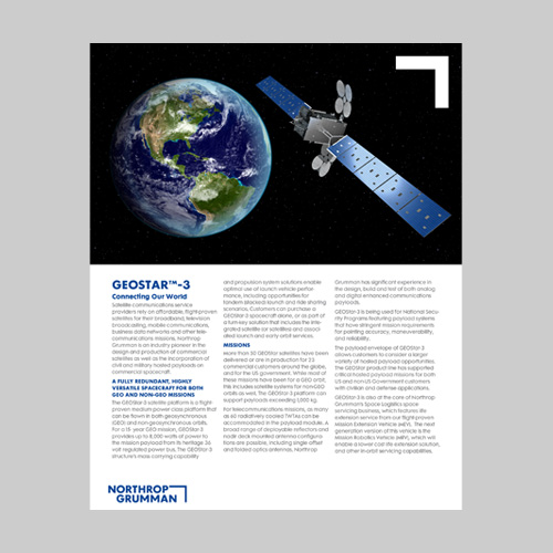 GEOSTAR-3 Connecting Our World