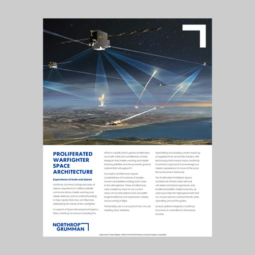 Proliferated Warfighter Space Architecture