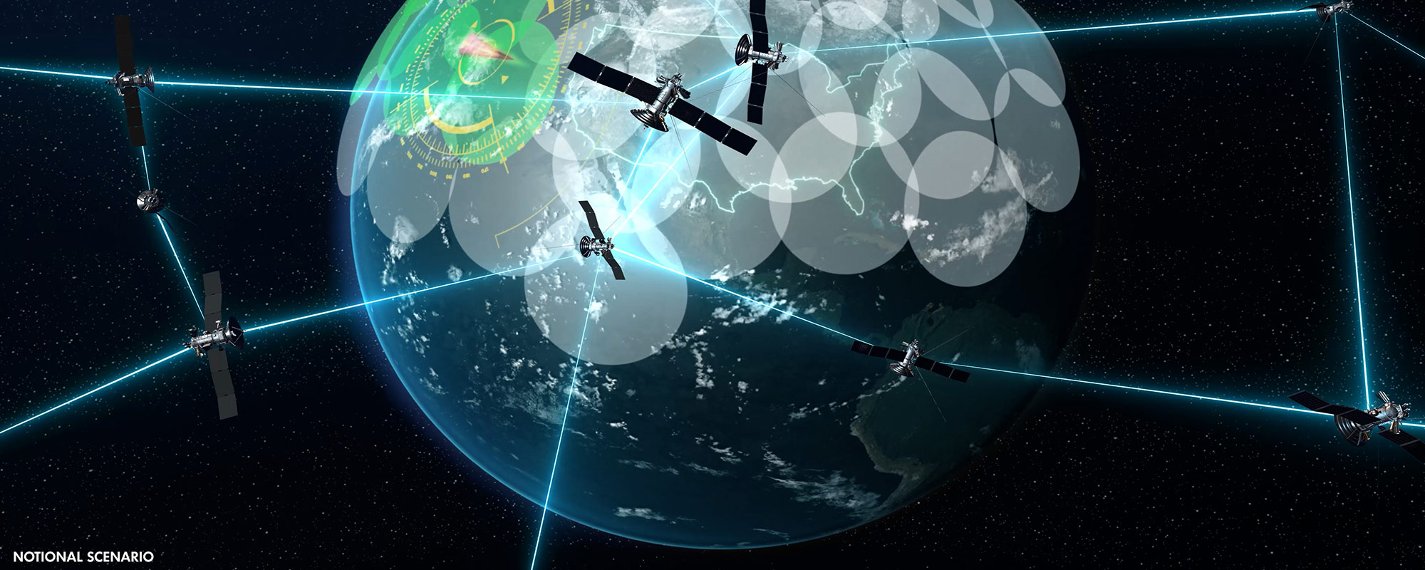 satellites around the earth