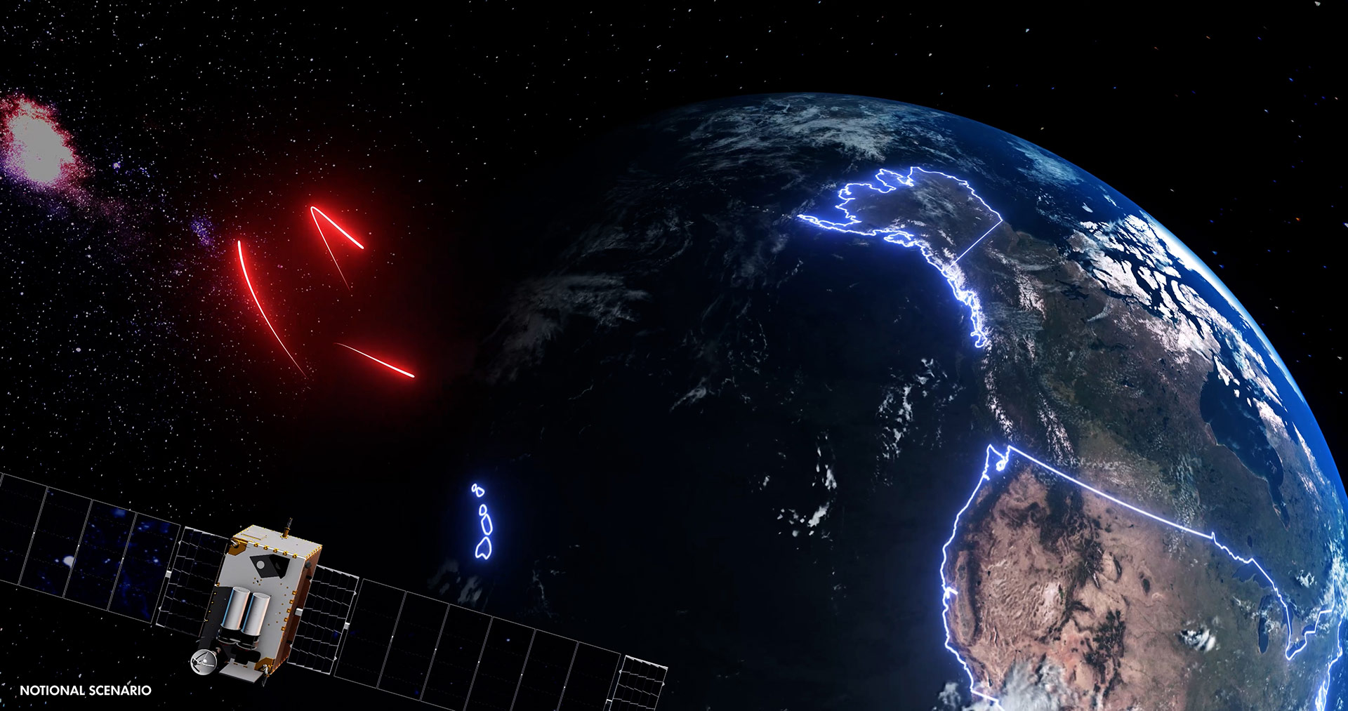 satellite above earth