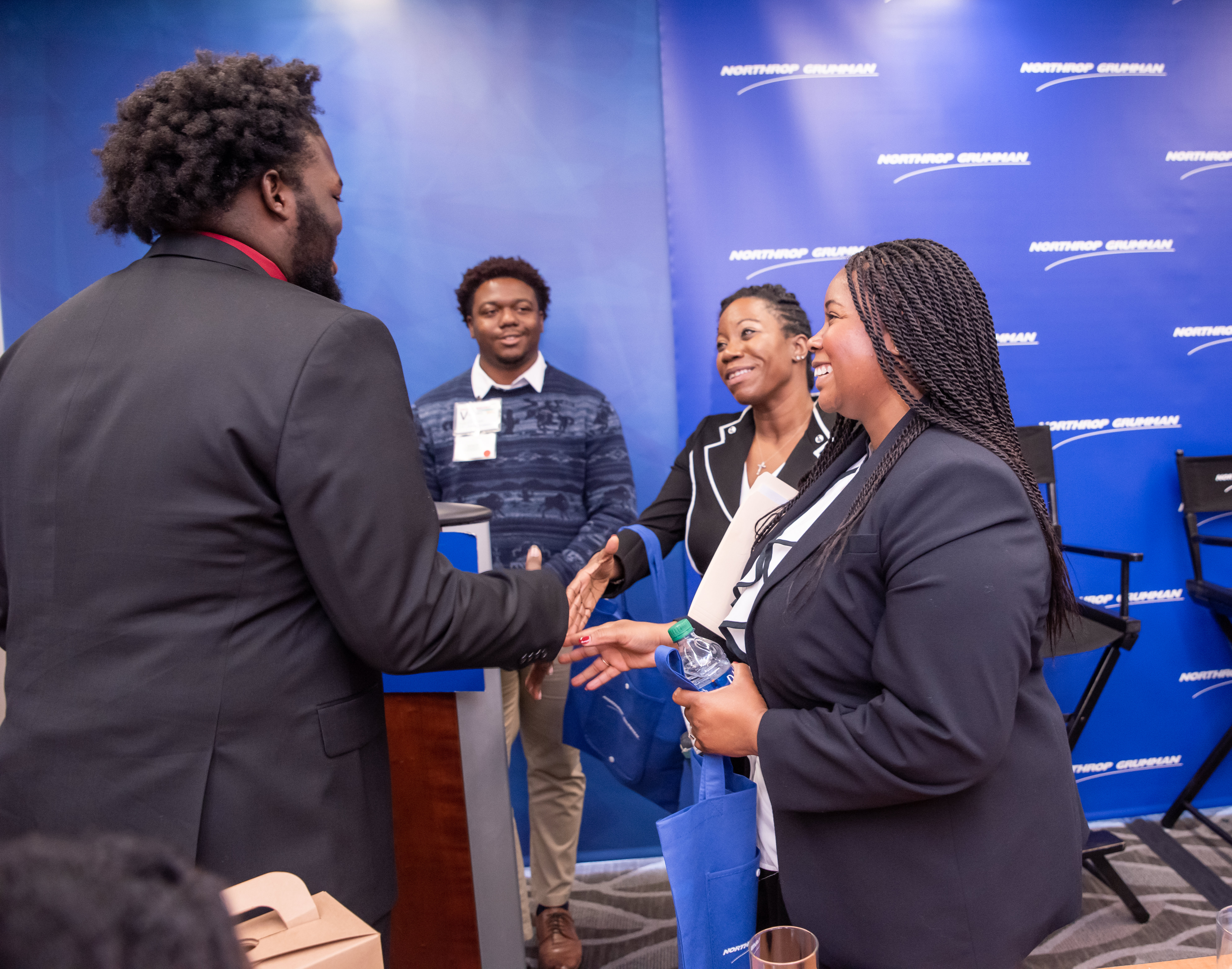 Group of individuals chatting