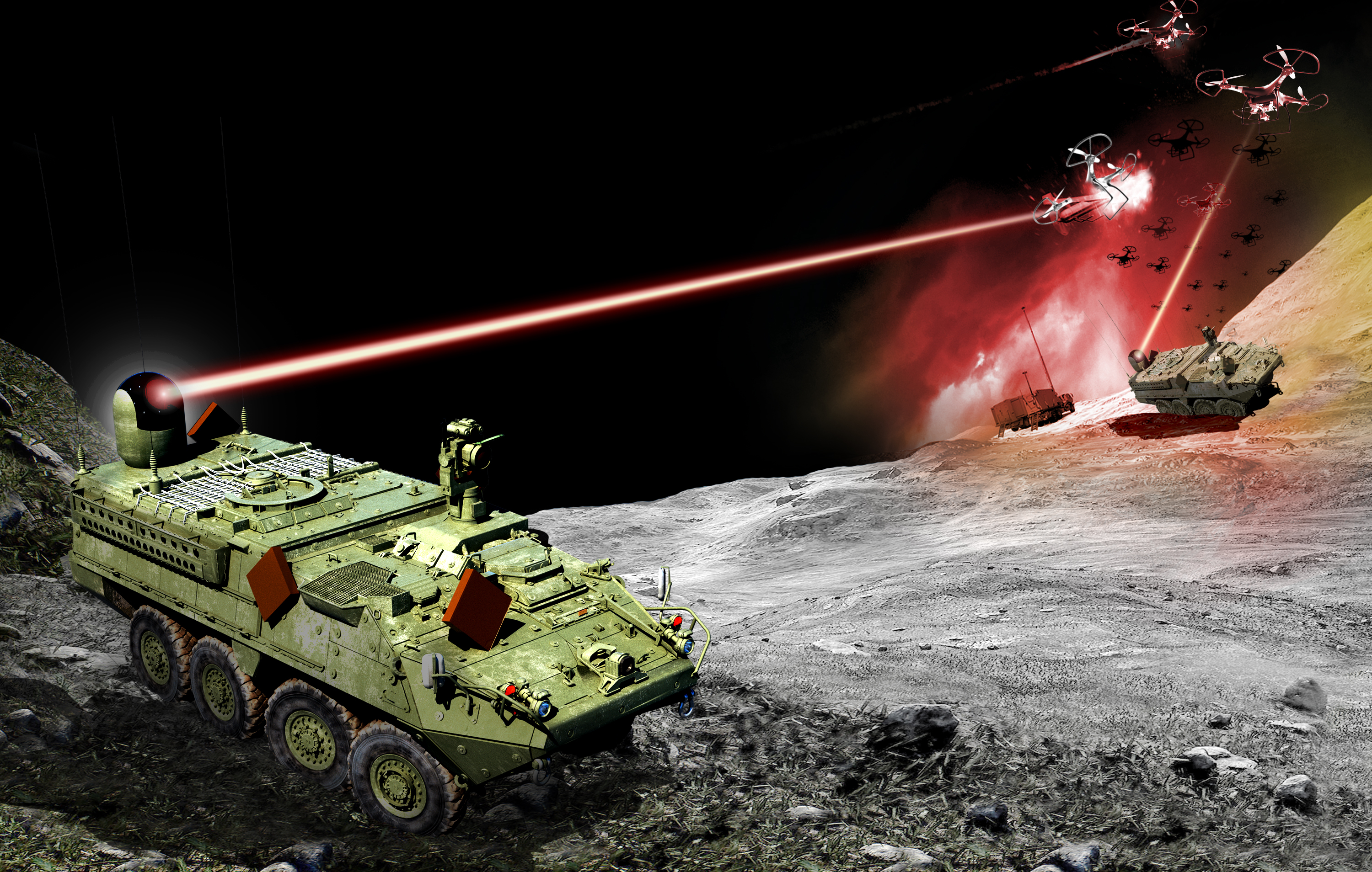 Northrop-Grumman-MSHORAD-directed-energy-MMHEL-laser-UAV-2 The Power of Short Range Air Defense