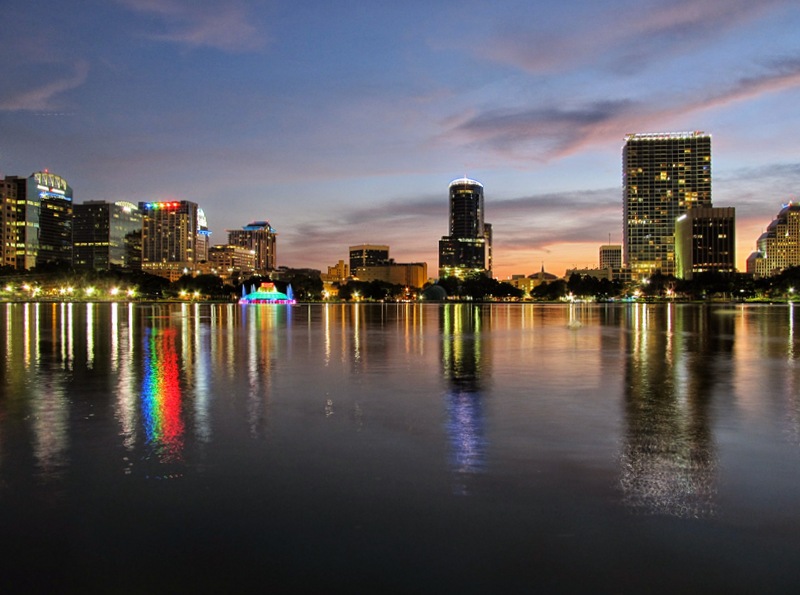 Orlando at sunset Florida