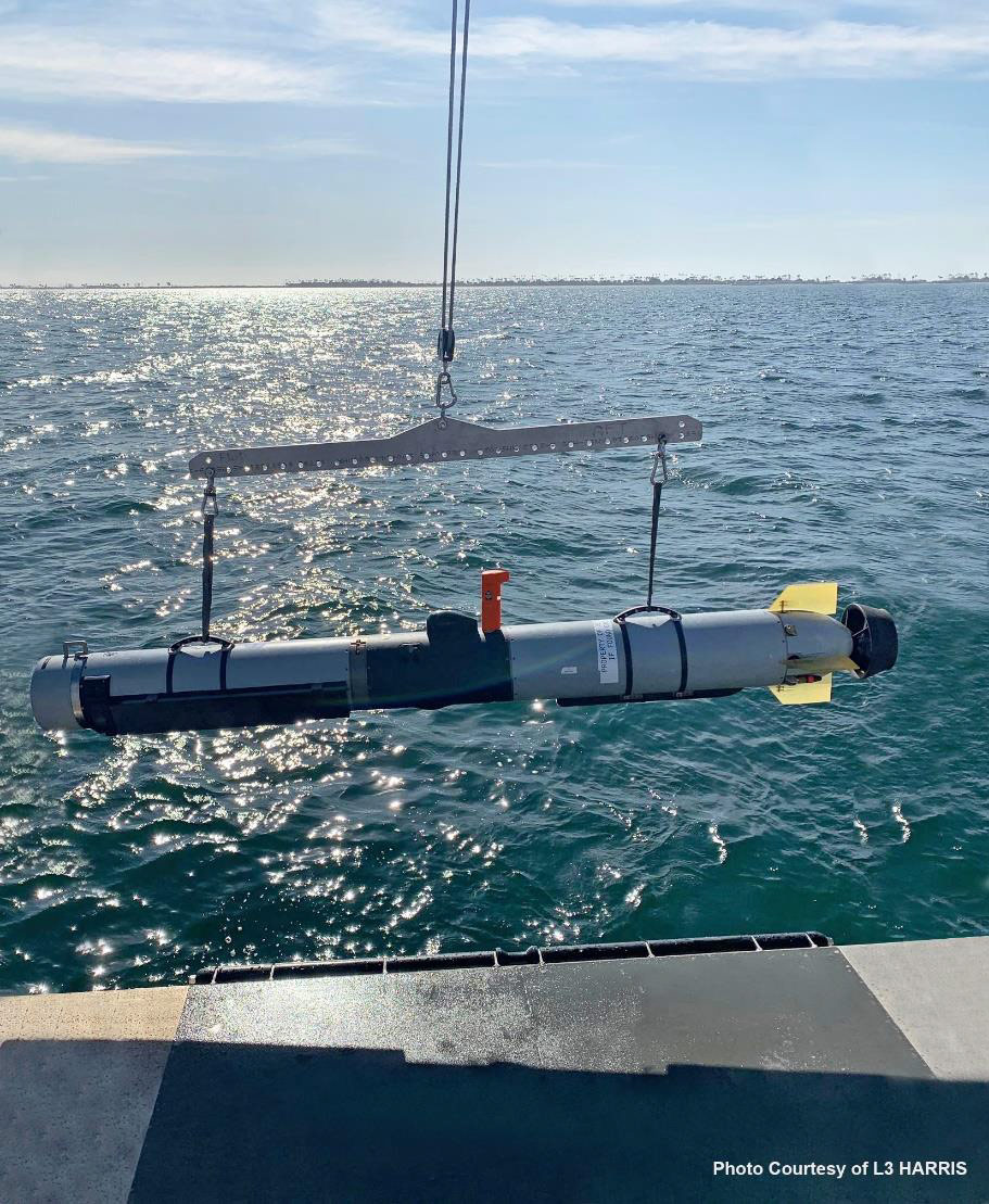 μSAS™-SV24 on the L3Harris Oceanserver Iver4 AUV MicroSAS (µSAS™)